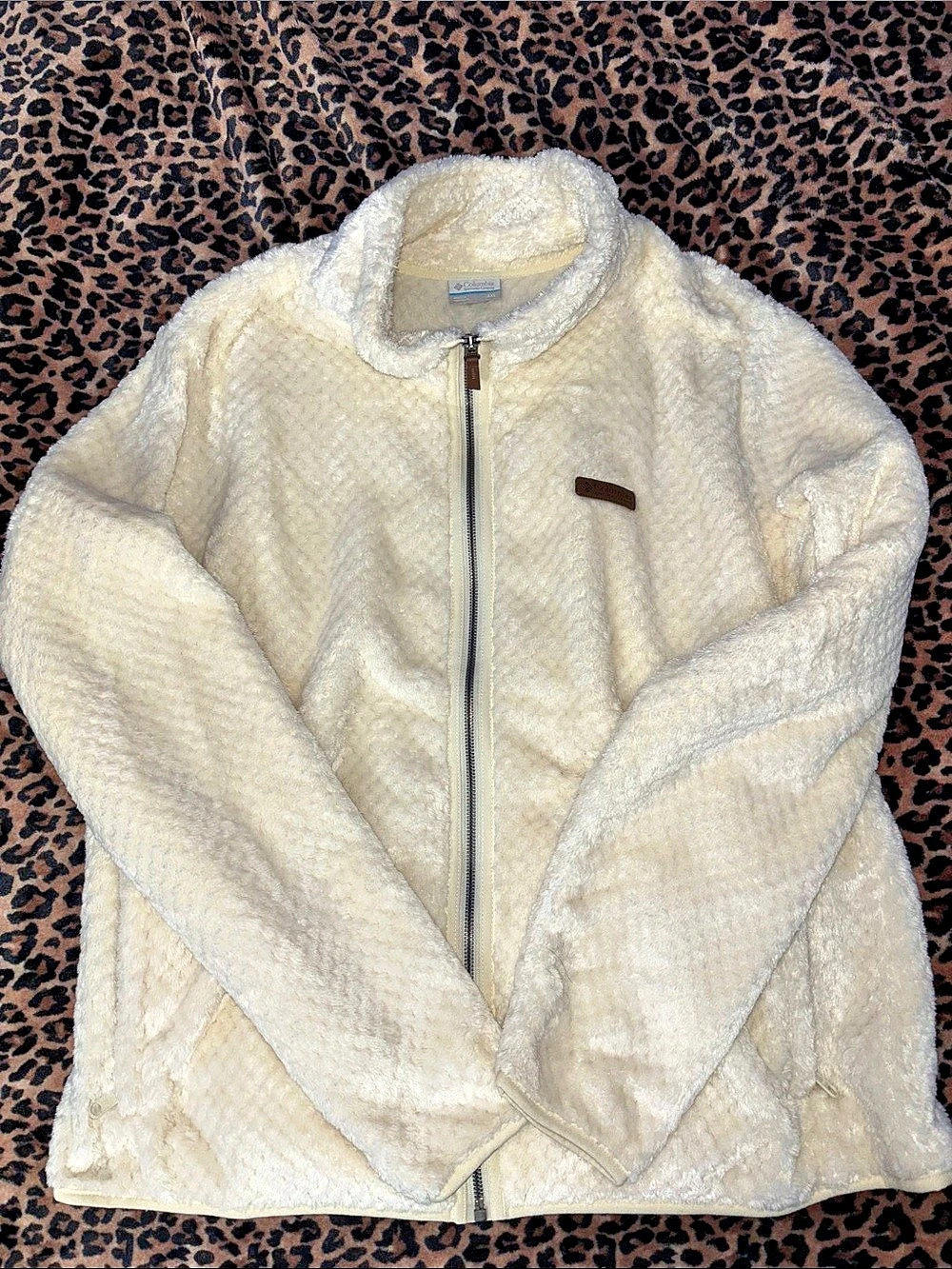 Columbia Fire Side II Sherpa Full Zip Jacket Cream XXL